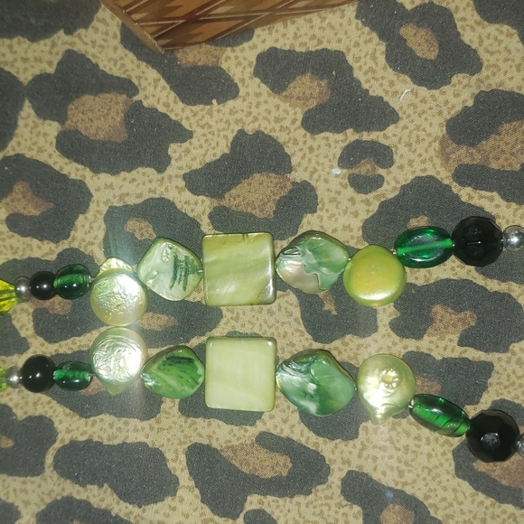 Abalone pearl mother of pearl necklace - Picture 3 of 5